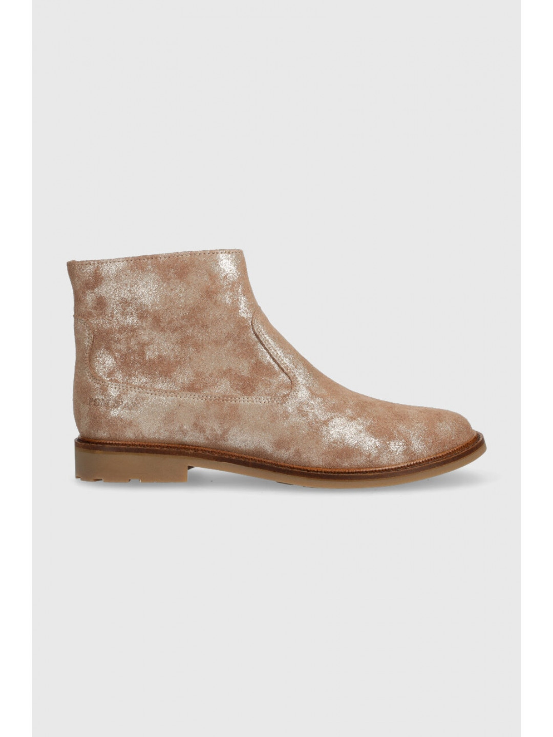 Dětské semišové boty Pom D & 39 api SISTER BOOTS béžová barva